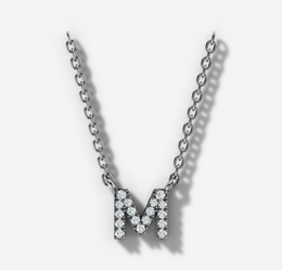Custom Initial Diamond Necklace | Jewelverra