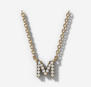 Custom Initial Diamond Necklace | Jewelverra