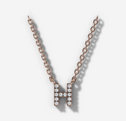 Custom Initial Diamond Necklace | Jewelverra