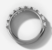 Round Brilliant Diamond Wedding Band | Jewelverra