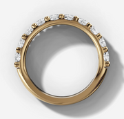 Round Brilliant Diamond Wedding Band | Jewelverra