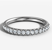 Shared Prong Band With 0.02ct Round Brilliant Cut Diamonds
