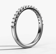 Shared Prong Band With 0.02ct Round Brilliant Cut Diamonds