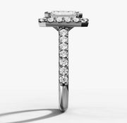 Radiant Halo Diamond Ring | Jewelverra
