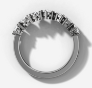 Shared Prong Fancy Diamond Band | Jewelverra