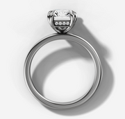 Double Claw Radiant Diamond Ring | Jewelverra
