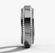 Beveled Diamond Edge Band | Jewelverra