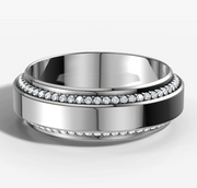 Beveled Diamond Edge Band | Jewelverra