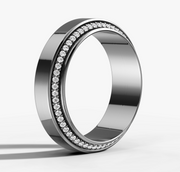 Beveled Diamond Edge Band | Jewelverra