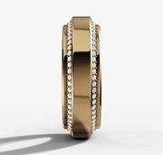 Beveled Diamond Edge Band | Jewelverra