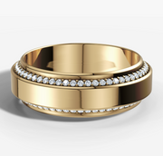 Beveled Diamond Edge Band | Jewelverra
