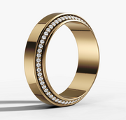 Beveled Diamond Edge Band | Jewelverra