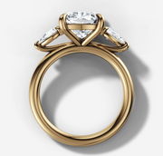 Double Claw Radiant Diamond Ring | Jewelverra