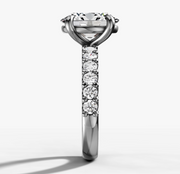 Shared Prong Oval Diamond Ring | Jewelverra