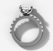 Shared Prong Oval Diamond Ring | Jewelverra