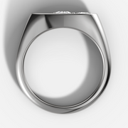Five Stone Diamond Signet Ring | Jewelverra