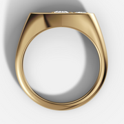 Five Stone Diamond Signet Ring | Jewelverra