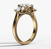 Sunshine Marquise Oval Diamond Ring | Jewelverra