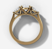 Sunshine Marquise Oval Diamond Ring | Jewelverra