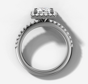 Signature Halo Princess Diamond Ring | Jewelverra