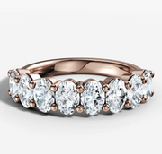 Bold Oval Diamond Wedding Band | Jewelverra
