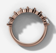 Bold Oval Diamond Wedding Band | Jewelverra