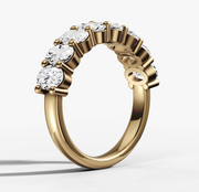 Shared Prong Band With 0.25ct Oval Cut Diamonds