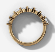 Shared Prong Band With 0.25ct Oval Cut Diamonds