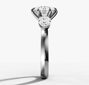 Pear Trilogy Round Diamond Ring | Jewelverra