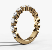 Single Prong Band With 0.05ct Round Brilliant Cut Diamonds