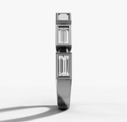 Bezel Set Baguette Diamond Band | Jewelverra