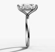 Knife Edge Cushion Diamond Ring | Jewelverra