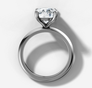 Knife Edge Cushion Diamond Ring | Jewelverra