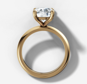Knife Edge Cushion Diamond Ring | Jewelverra
