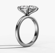 Signature Solitaire Engagement Ring with Marquise Cut Diamond