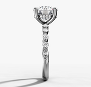 Floating Diamond Round Brilliant Ring | Jewelverra
