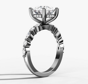 Floating Diamond Round Brilliant Ring | Jewelverra