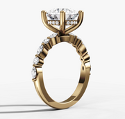Floating Diamond Round Brilliant Ring | Jewelverra