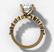 Floating Diamond Round Brilliant Ring | Jewelverra
