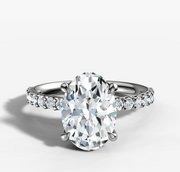 2.01ct Oval Diamond Band Ring | Jewelverra