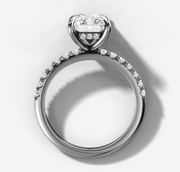 Hidden Halo Radiant Diamond Ring | Jewelverra