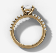 Shared Prong Cushion Diamond Ring | Jewelverra