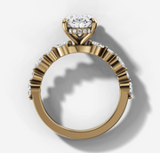 Floating Diamond Oval Ring | Jewelverra