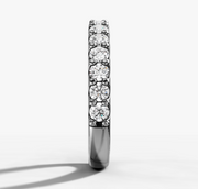 Round Brilliant Diamond Wedding Band | Jewelverra