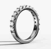 Round Brilliant Diamond Wedding Band | Jewelverra