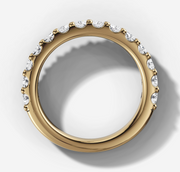 Round Brilliant Diamond Wedding Band | Jewelverra