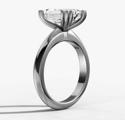 Triple Claw Radiant Diamond Ring | Jewelverra