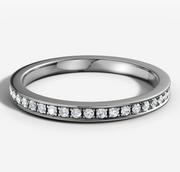 Bead Set Diamond Wedding Band | Jewelverra