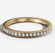 Bead Set Diamond Wedding Band | Jewelverra