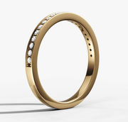 Bead Set Diamond Wedding Band | Jewelverra